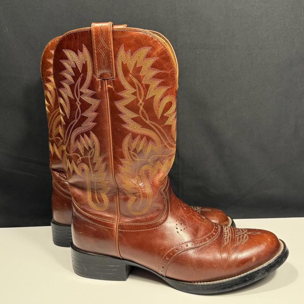 Brown Leather Cowboy Boots